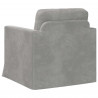 Sofa Jasnoszary 78 x 78 x 80 cm Aksamit