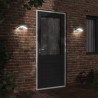 Zewnętrzne kinkiety LED z czujnikami, 2 szt., czarne, aluminium