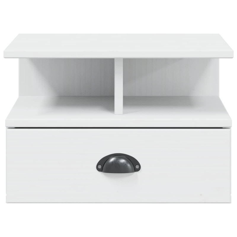 Szafka Nocna Hill Biały 40 x 31 x 27 cm Lite drewno sosnowe