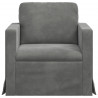 Sofa Ciemnoszary 78 x 78 x 80 cm Aksamit