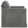Sofa Ciemnoszary 78 x 78 x 80 cm Aksamit