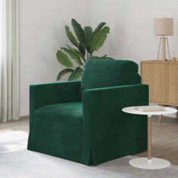 Sofa Ciemna zieleń 78 x 78 x 80 cm Aksamit