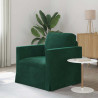Sofa Ciemna zieleń 78 x 78 x 80 cm Aksamit