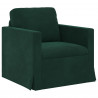 Sofa Ciemna zieleń 78 x 78 x 80 cm Aksamit