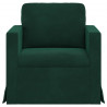 Sofa Ciemna zieleń 78 x 78 x 80 cm Aksamit
