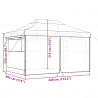 Namiot Imprezowy bordowy 292 x 440 x 315 cm Materiał Oxford