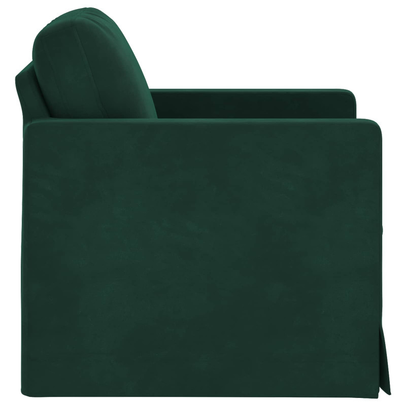 Sofa Ciemna zieleń 78 x 78 x 80 cm Aksamit