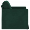 Sofa Ciemna zieleń 78 x 78 x 80 cm Aksamit