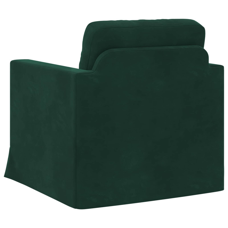Sofa Ciemna zieleń 78 x 78 x 80 cm Aksamit
