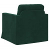 Sofa Ciemna zieleń 78 x 78 x 80 cm Aksamit