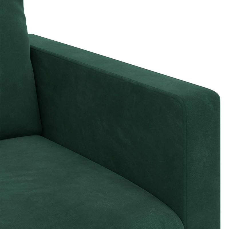 Sofa Ciemna zieleń 78 x 78 x 80 cm Aksamit