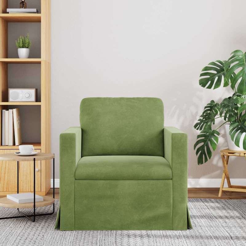 Sofa Jasnozielony 78 x 78 x 80 cm Aksamit