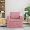 Sofa Różowy 78 x 78 x 80 cm Aksamit