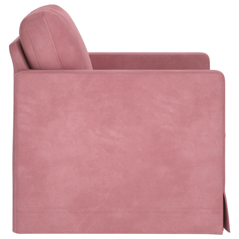 Sofa Różowy 78 x 78 x 80 cm Aksamit