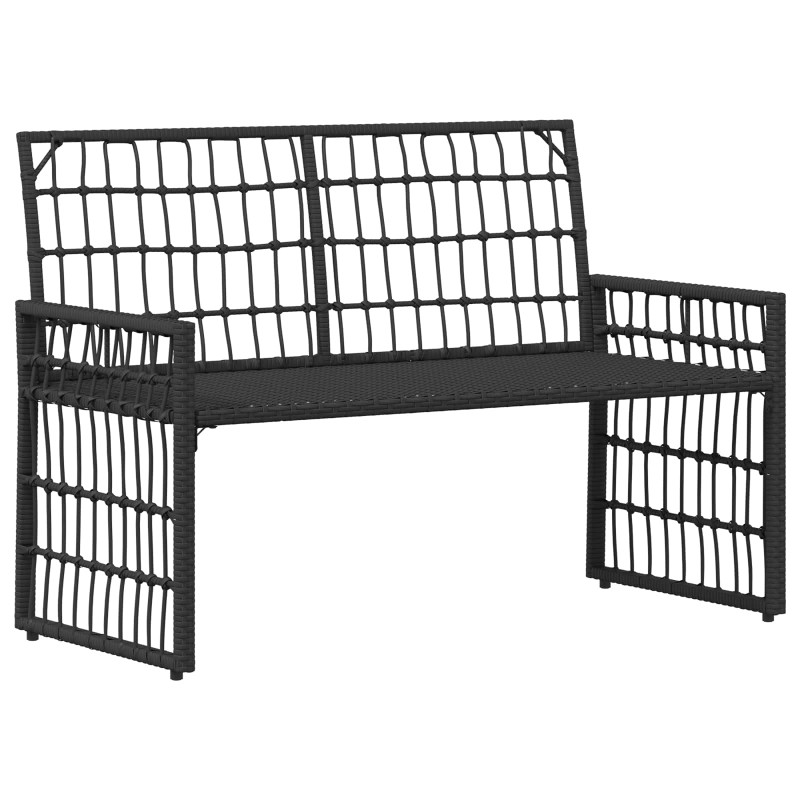 Zestaw Mebli Ogrodowych 4 pcs Czarny i Ciemnoszary