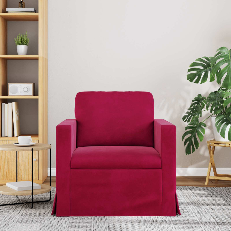 Sofa Czerwone wino 78 x 78 x 80 cm Aksamit