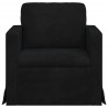 Sofa Czarny 78 x 78 x 80 cm Aksamit