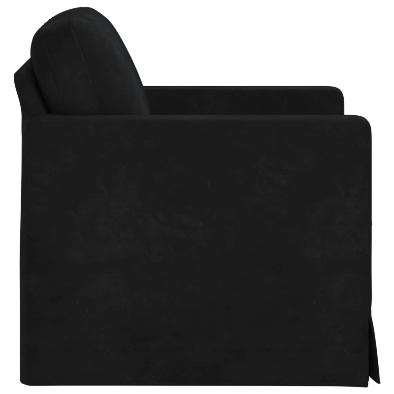 Sofa Czarny 78 x 78 x 80 cm Aksamit