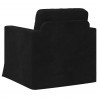 Sofa Czarny 78 x 78 x 80 cm Aksamit