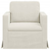 Sofa Kremowy 78 x 78 x 80 cm Aksamit