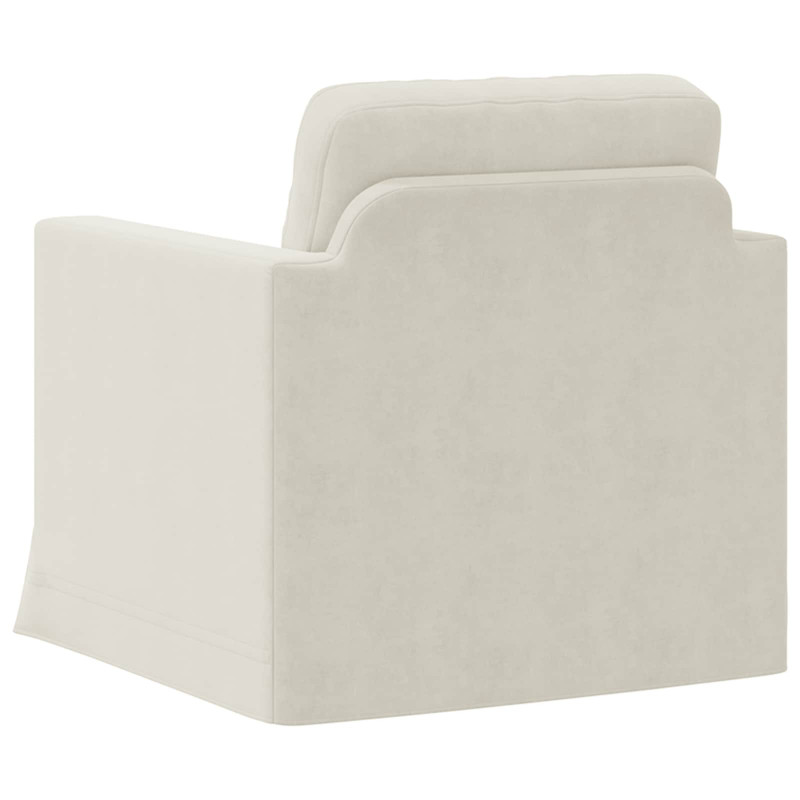 Sofa Kremowy 78 x 78 x 80 cm Aksamit