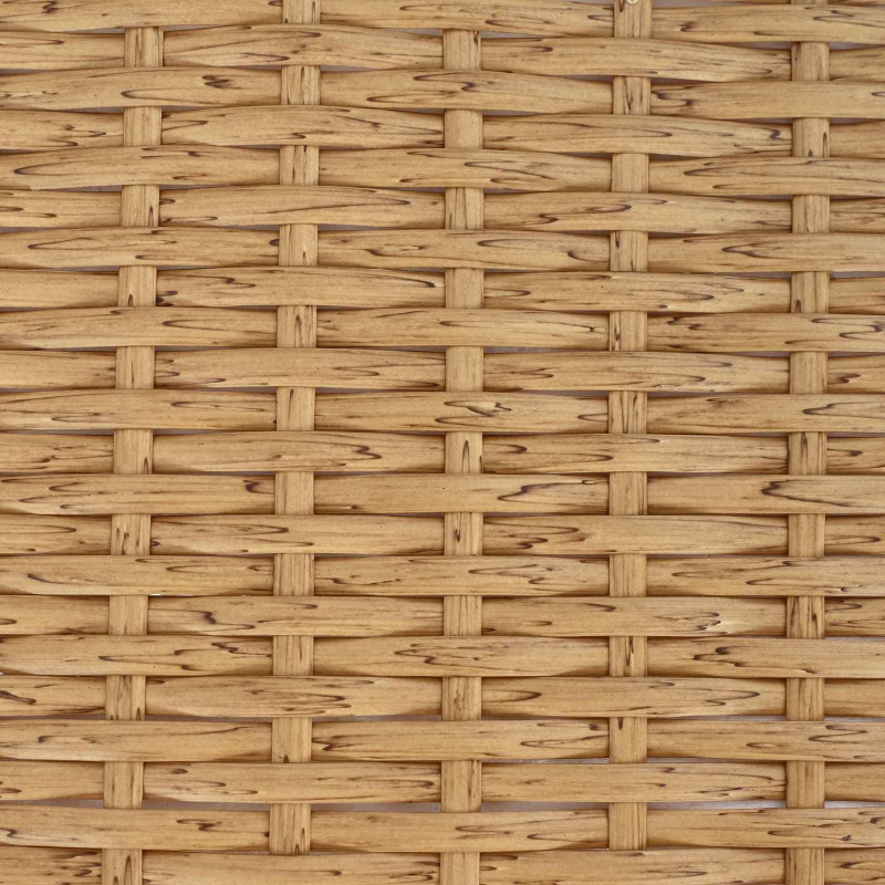 Zestaw Mebli Ogrodowych 4 pcs Naturalny i Kremowy Biały