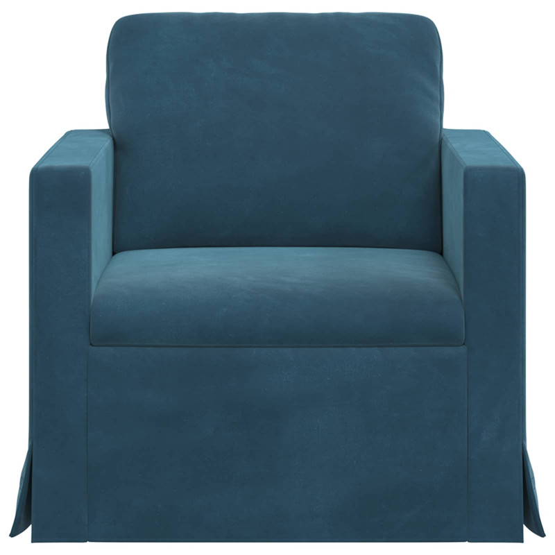 Sofa Niebieski 78 x 78 x 80 cm Aksamit