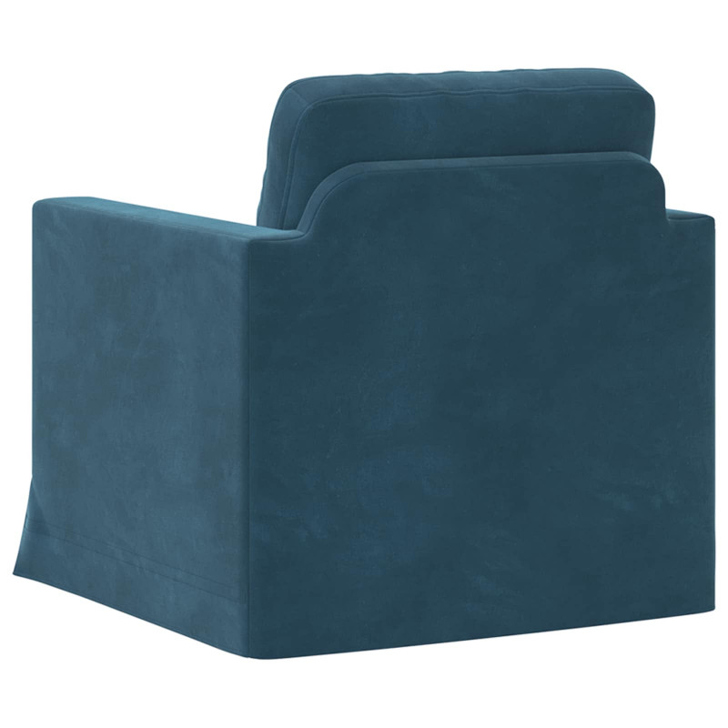 Sofa Niebieski 78 x 78 x 80 cm Aksamit