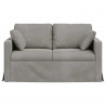 Sofa Jasnoszary 138 x 78 x 80 cm Aksamit