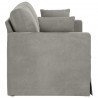 Sofa Jasnoszary 138 x 78 x 80 cm Aksamit