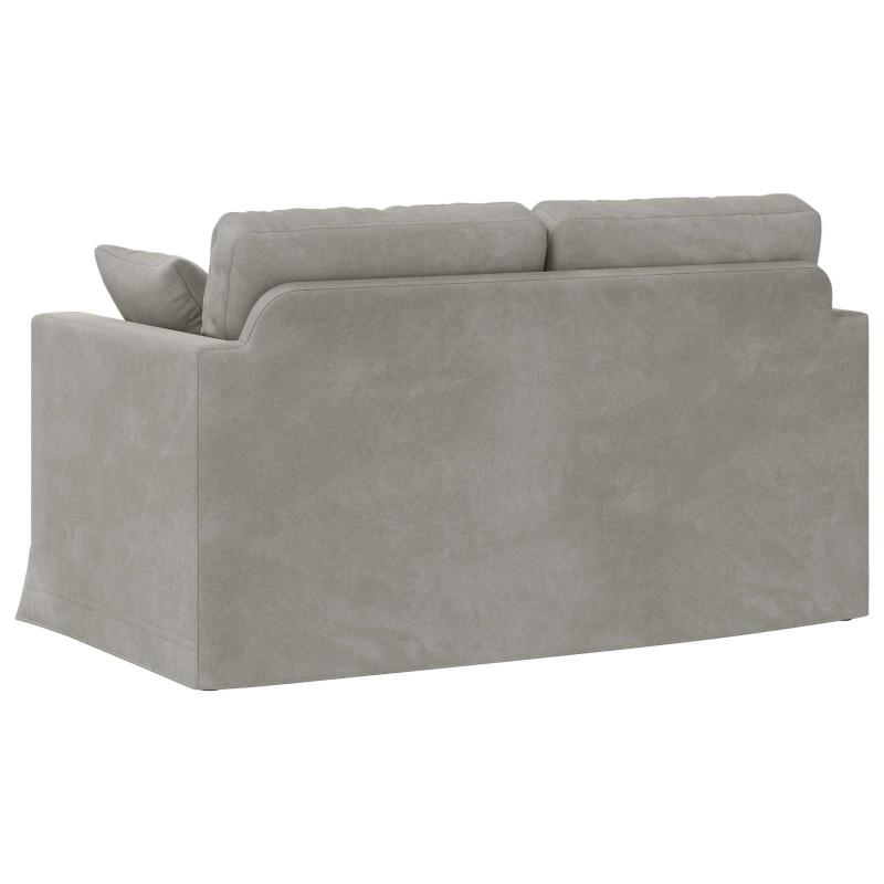 Sofa Jasnoszary 138 x 78 x 80 cm Aksamit