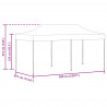 Namiot Imprezowy Kremowy 291 x 580 x 315 cm Materiał Oxford