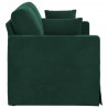 Sofa Ciemna zieleń 138 x 78 x 80 cm Aksamit