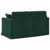 Sofa Ciemna zieleń 138 x 78 x 80 cm Aksamit