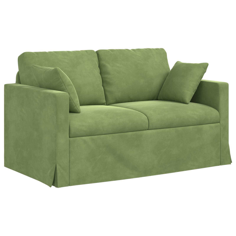 Sofa Jasnozielony 138 x 78 x 80 cm Aksamit
