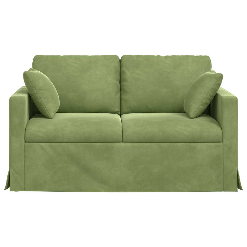 Sofa Jasnozielony 138 x 78 x 80 cm Aksamit