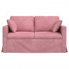 Sofa Różowy 138 x 78 x 80 cm Aksamit