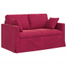 Sofa Czerwone wino 138 x 78 x 80 cm Aksamit
