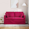 Sofa Czerwone wino 138 x 78 x 80 cm Aksamit