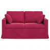 Sofa Czerwone wino 138 x 78 x 80 cm Aksamit