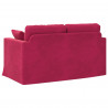 Sofa Czerwone wino 138 x 78 x 80 cm Aksamit