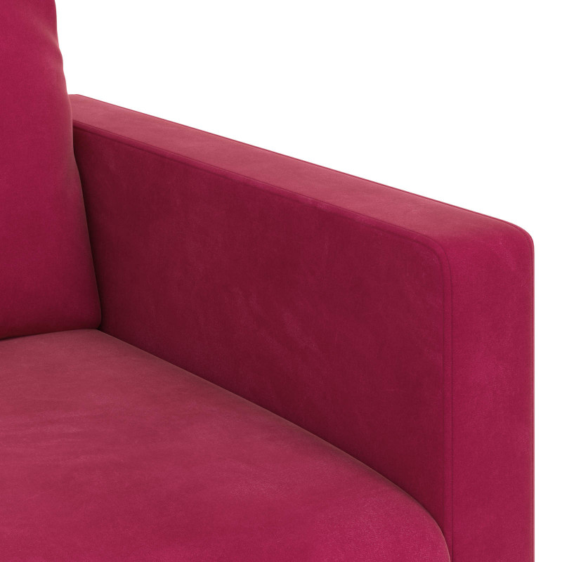 Sofa Czerwone wino 138 x 78 x 80 cm Aksamit