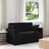 Sofa Czarny 138 x 78 x 80 cm Aksamit