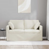 Sofa Kremowy 138 x 78 x 80 cm Aksamit