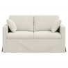 Sofa Kremowy 138 x 78 x 80 cm Aksamit