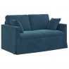 Sofa Niebieski 138 x 78 x 80 cm Aksamit
