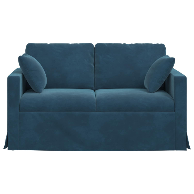 Sofa Niebieski 138 x 78 x 80 cm Aksamit