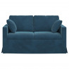 Sofa Niebieski 138 x 78 x 80 cm Aksamit