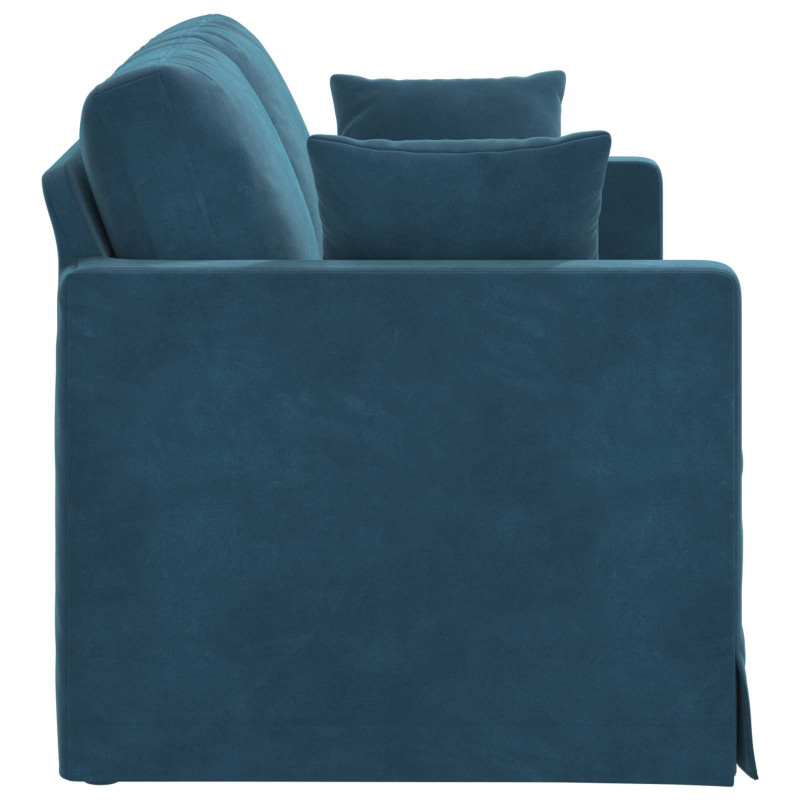 Sofa Niebieski 138 x 78 x 80 cm Aksamit