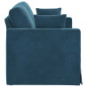 Sofa Niebieski 138 x 78 x 80 cm Aksamit